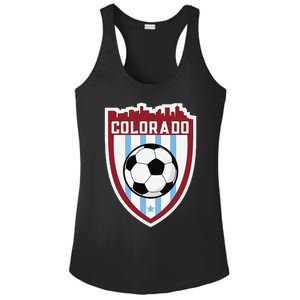 Colorado Soccer City Skyline Futbol Club Match Day Fan Ladies PosiCharge Competitor Racerback Tank