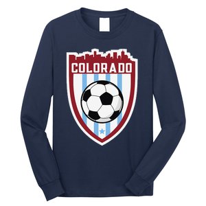 Colorado Soccer City Skyline Futbol Club Match Day Fan Long Sleeve Shirt