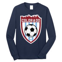 Colorado Soccer City Skyline Futbol Club Match Day Fan Long Sleeve Shirt