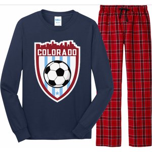 Colorado Soccer City Skyline Futbol Club Match Day Fan Long Sleeve Pajama Set