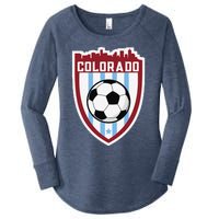 Colorado Soccer City Skyline Futbol Club Match Day Fan Women's Perfect Tri Tunic Long Sleeve Shirt