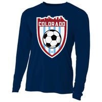 Colorado Soccer City Skyline Futbol Club Match Day Fan Cooling Performance Long Sleeve Crew