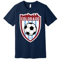 Colorado Soccer City Skyline Futbol Club Match Day Fan Premium T-Shirt