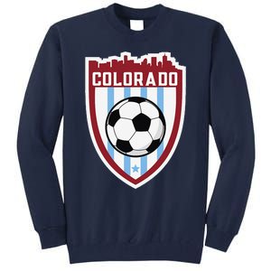 Colorado Soccer City Skyline Futbol Club Match Day Fan Tall Sweatshirt