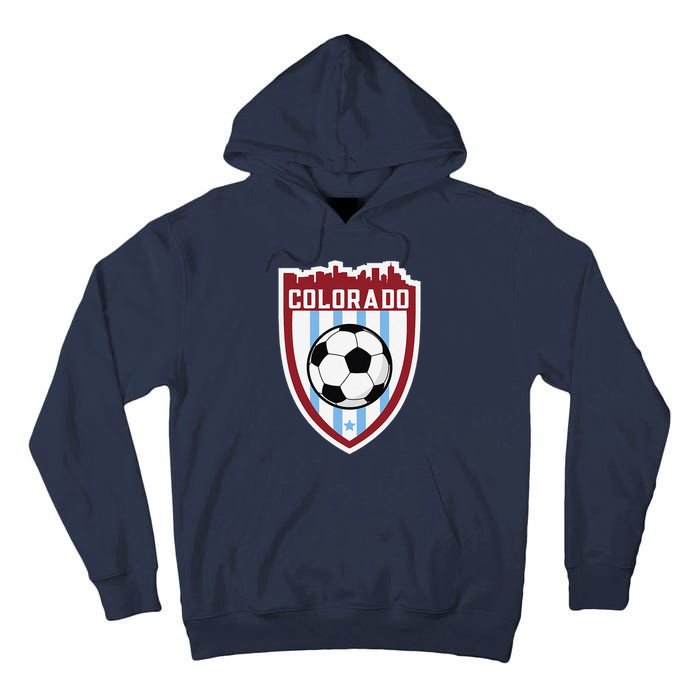 Colorado Soccer City Skyline Futbol Club Match Day Fan Tall Hoodie