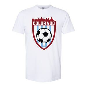 Colorado Soccer City Skyline Futbol Club Match Day Fan Softstyle CVC T-Shirt