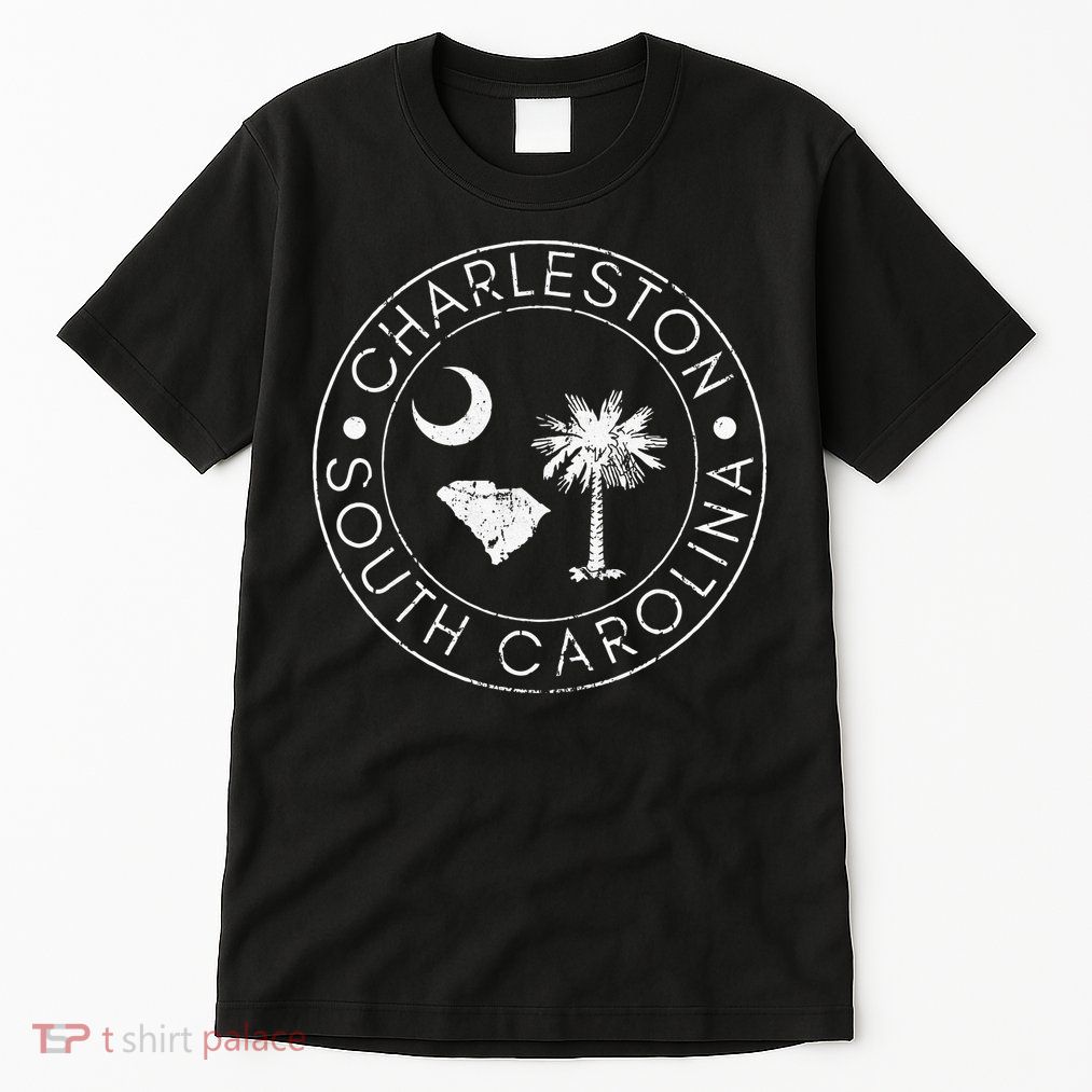 Charleston South Carolina Flag State Map SC Home Vintage Tall T-Shirt