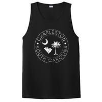 Charleston South Carolina Flag State Map SC Home Vintage PosiCharge Competitor Tank