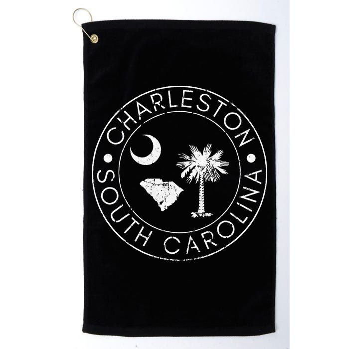 Charleston South Carolina Flag State Map SC Home Vintage Golf Towel