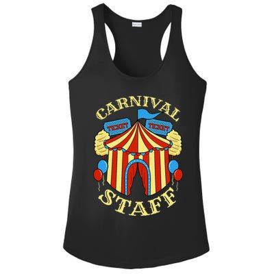 Carnival Staff Circus Event Security Ringmaster Lover Gift Ladies PosiCharge Competitor Racerback Tank
