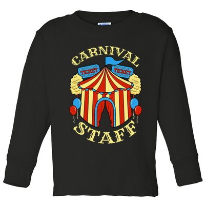 Carnival Staff Circus Event Security Ringmaster Lover Gift Toddler Long Sleeve Shirt