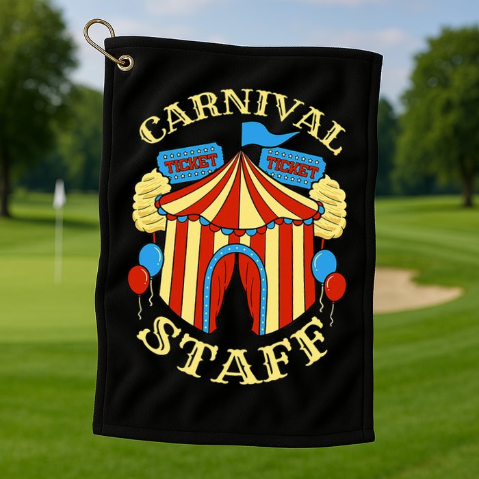 Carnival Staff Circus Event Security Ringmaster Lover Gift Golf Towel