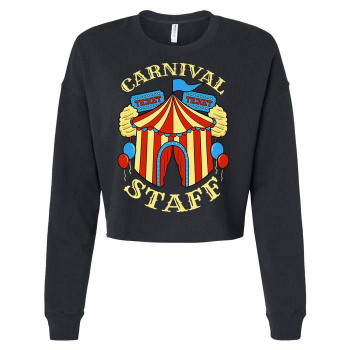 Carnival Staff Circus Event Security Ringmaster Lover Gift Cropped Pullover Crew