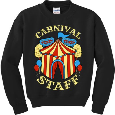 Carnival Staff Circus Event Security Ringmaster Lover Gift Kids Sweatshirt
