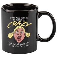 Crazy Sister 11oz C Handle Ceramic Mug