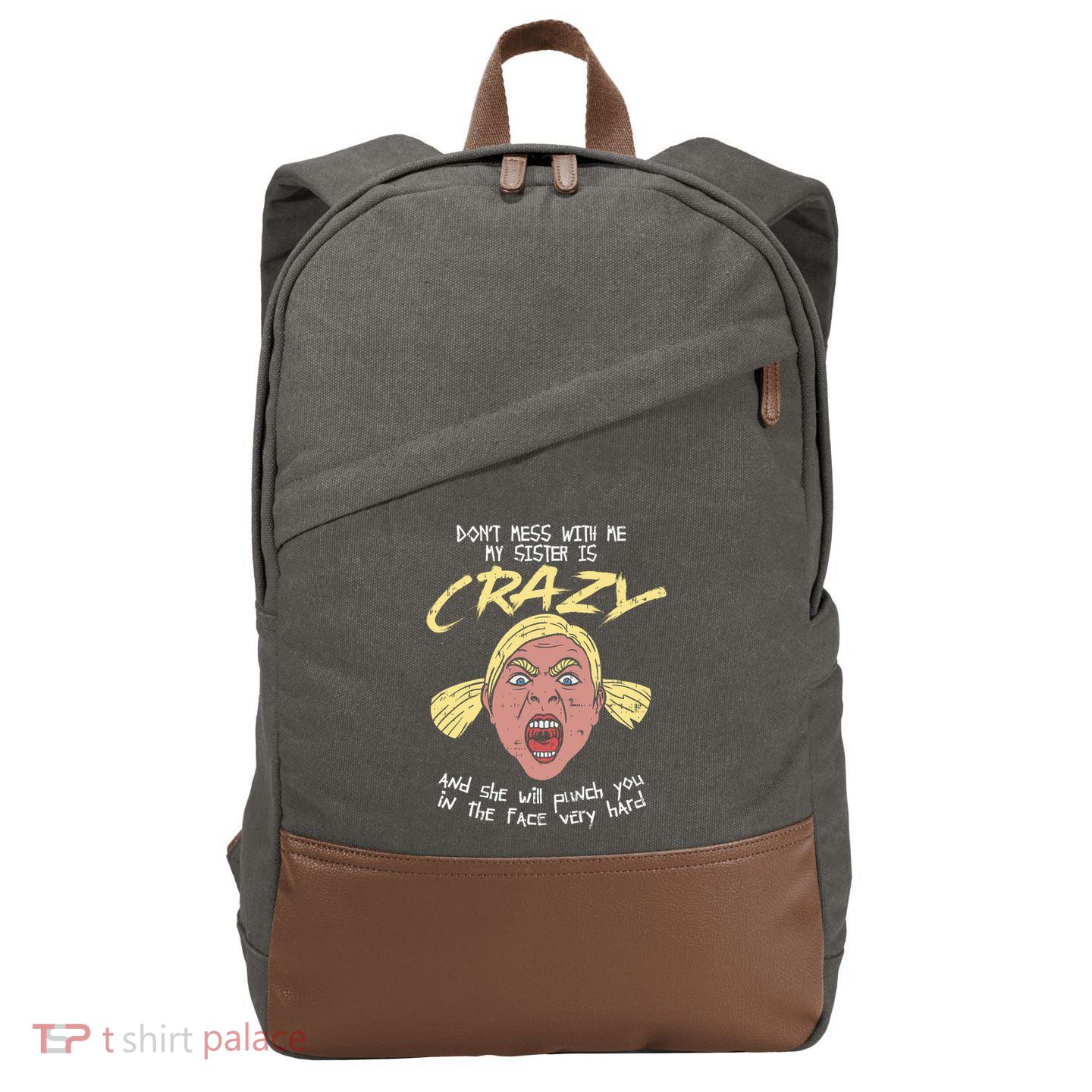 Crazy Sister Cotton Canvas Backpack