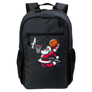 Christmas Santa Claus Dunking A Basketball Great Gift Daily Commute Backpack