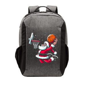 Christmas Santa Claus Dunking A Basketball Great Gift Vector Backpack