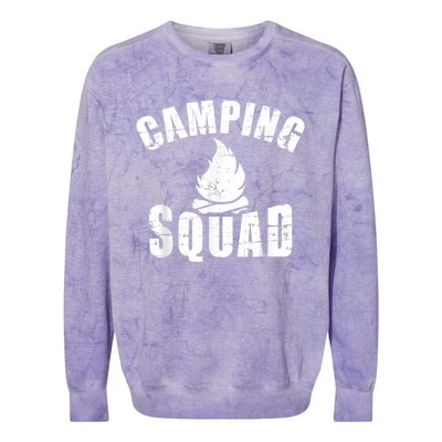 Camping Squad Colorblast Crewneck Sweatshirt