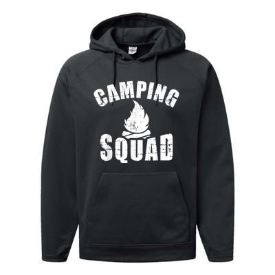 Camping Squad Performance Fleece Hoodie