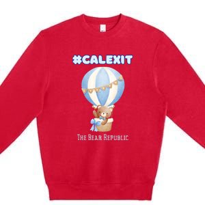 California Secession Calexit Bear Republic Premium Crewneck Sweatshirt