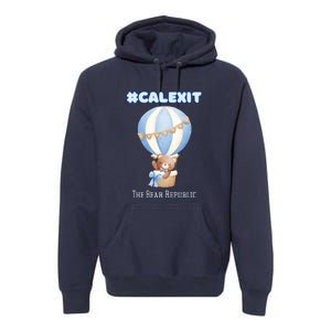 California Secession Calexit Bear Republic Premium Hoodie