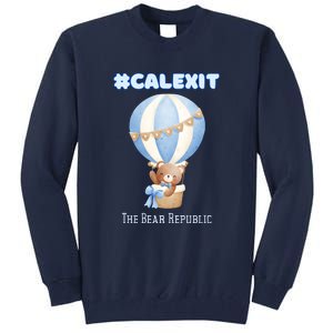 California Secession Calexit Bear Republic Tall Sweatshirt