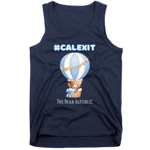 California Secession Calexit Bear Republic Tank Top