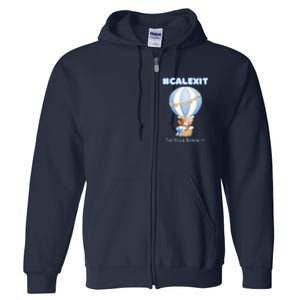 California Secession Calexit Bear Republic Full Zip Hoodie