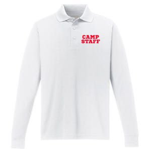 Camp Staff Performance Long Sleeve Polo