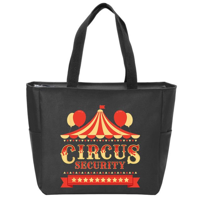 Circus Security Circus Birthday Party Circus Costume Zip Tote Bag