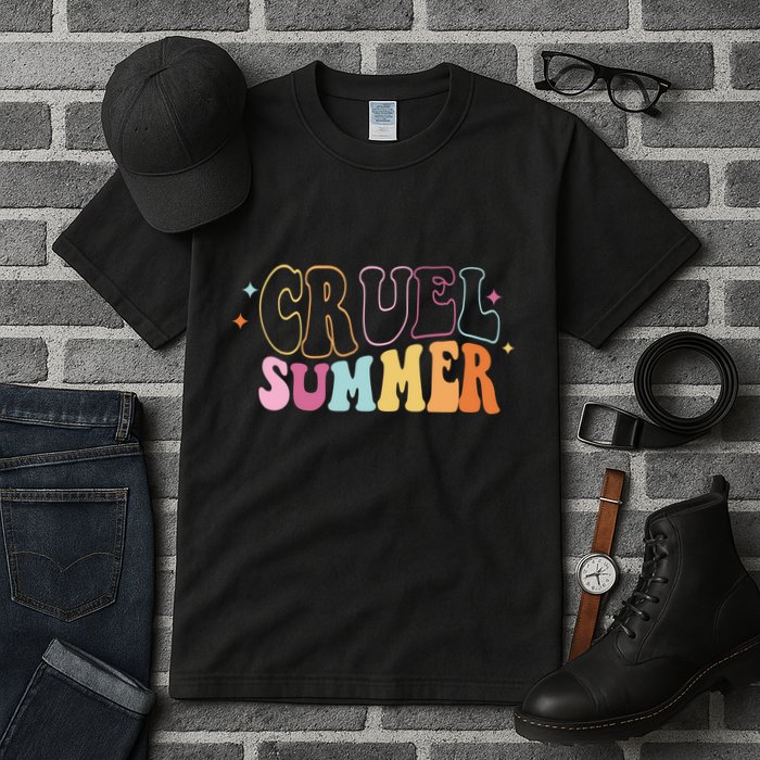 Cruel Summer Colorful Groovy Tall T-Shirt