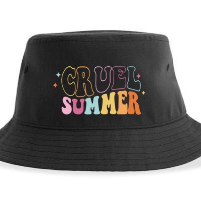 Cruel Summer Colorful Groovy Sustainable Bucket Hat