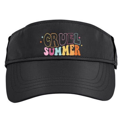 Cruel Summer Colorful Groovy Adult Drive Performance Visor