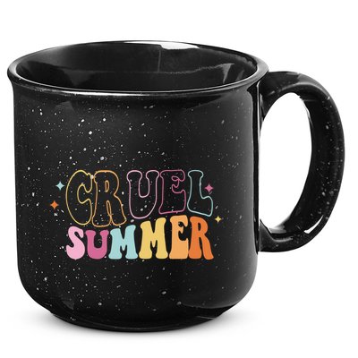 Cruel Summer Colorful Groovy 15oz Campfire Ceramic Mug