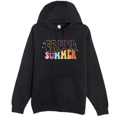 Cruel Summer Colorful Groovy Premium Pullover Hoodie