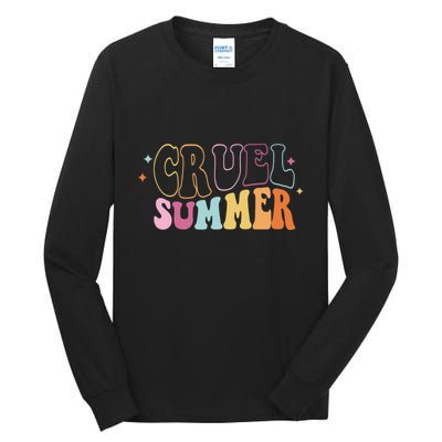 Cruel Summer Colorful Groovy Tall Long Sleeve T-Shirt