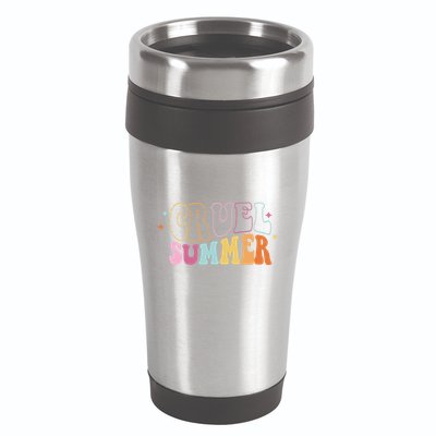 Cruel Summer Colorful Groovy 16oz Travel Tumbler