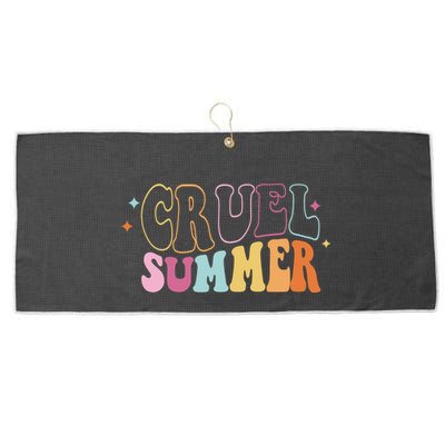Cruel Summer Colorful Groovy Large Microfiber Waffle Golf Towel