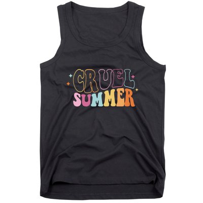 Cruel Summer Colorful Groovy Tank Top