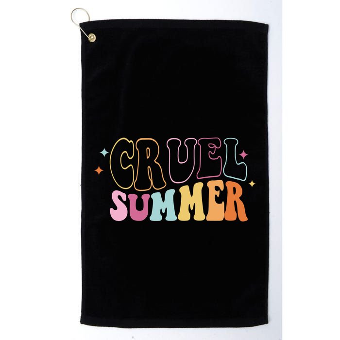 Cruel Summer Colorful Groovy Golf Towel