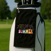 Cruel Summer Colorful Groovy Golf Towel