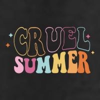 Cruel Summer Colorful Groovy Golf Towel