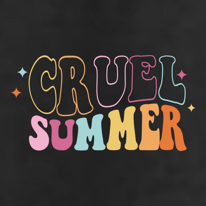 Cruel Summer Colorful Groovy Golf Towel