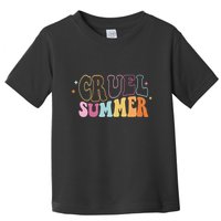 Cruel Summer Colorful Groovy Toddler T-Shirt