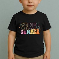 Cruel Summer Colorful Groovy Toddler T-Shirt