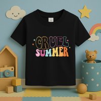 Cruel Summer Colorful Groovy Toddler T-Shirt