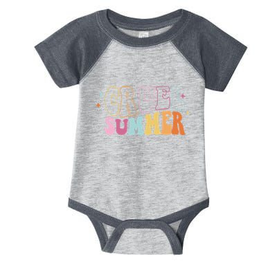 Cruel Summer Colorful Groovy Infant Baby Jersey Bodysuit