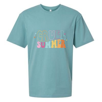 Cruel Summer Colorful Groovy Sueded Cloud Jersey T-Shirt