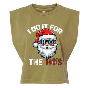 Cool Santa Claus Funny Christmas Garment-Dyed Women's Muscle Tee